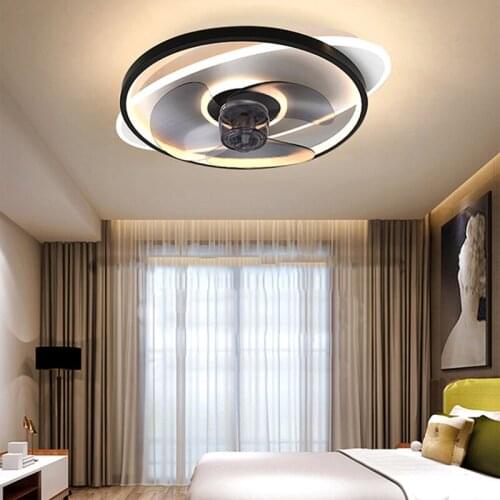 Modern ceiling fans with light and silent cooling fan without blades ceiling fan with light ceiling lamp bedroom indoor lighting