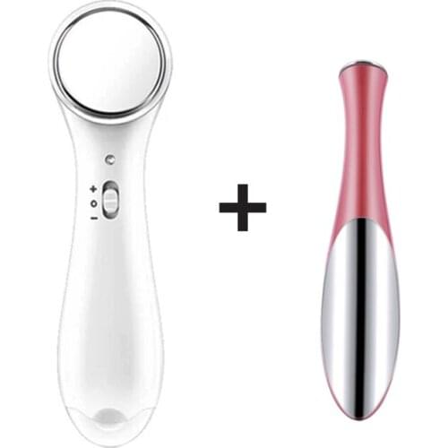 Vibration Eye Face Massager AntiAgeing Wrinkle Dark Circle Pen + Facial Cleanser Wash Face Machine Skin Pore Cleaner Wholesale