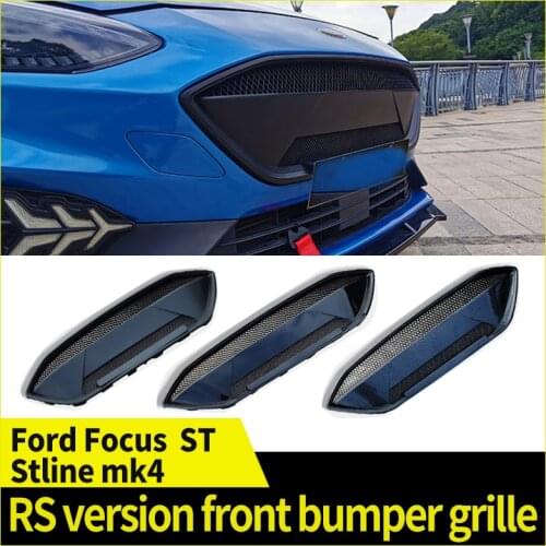 RS version of air intake grille on front bar for Ford fox MK4 st/stline 2019-2021 ABS material
