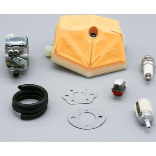 Carburetor Air Filter Fuel Line Hose Filter Spark Plug Kit Fit For HUSQVARNA 51 55 Rancher Chainsaw Replace Walbro WT-170 Carb