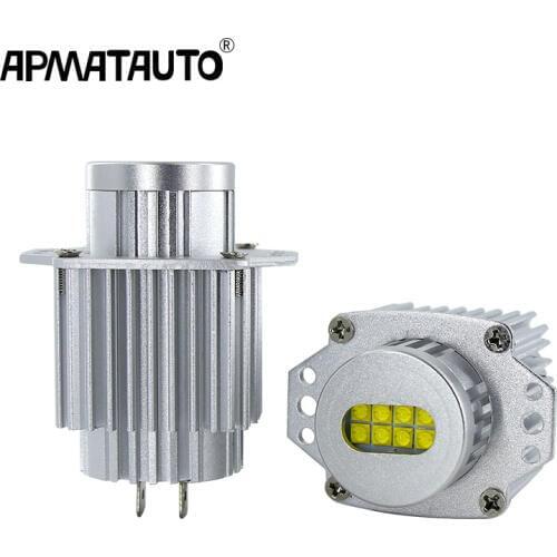 1Set 2*80W 160W LED Halo Ring Marker Angel Eyes Light Bulb Canbus Error Free For BMW E90 E91 325i 328i 320i 330i 2005-2008