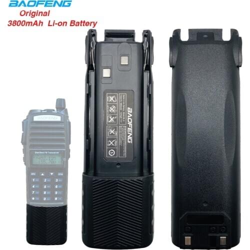 100% Original Baofeng UV-82 Walkie Talkie 2800mAh Li-ion 7.4V Standard Lithium Battery with Car Charger UV 82 Two way Radio