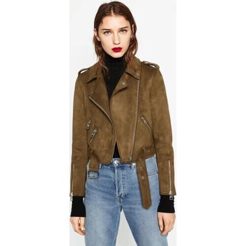 2020 New Women Faux Leather Jacket Spring Autumn Fashion Good Quality Ladies Basic Street Women Short PU Leather Coat