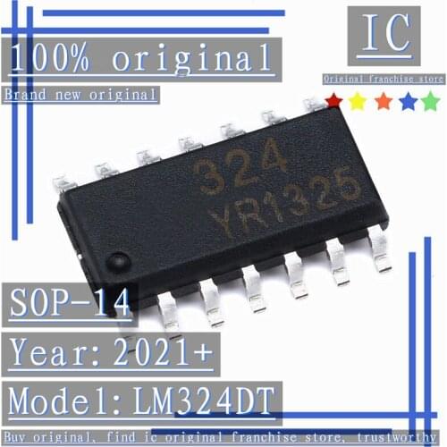 2021+100% Brand new original 20PCS-100PCS LM324DT SOP-14 Quadruple Operational Amplifier