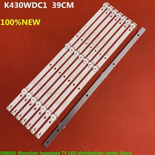 3sets=24 Pieces / Lot FOR K430WDC1 A1 4708-K43WDC-A1113N11 43BDL4012 LED BAR 3LED 39CM 6V 100% NEW