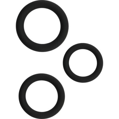 3pcs Silicone Durable Penis Ring for Men Delay Premature Ejaculation Semen Lock Cock Ring Erection Lasting Rings Adult Sex Toys