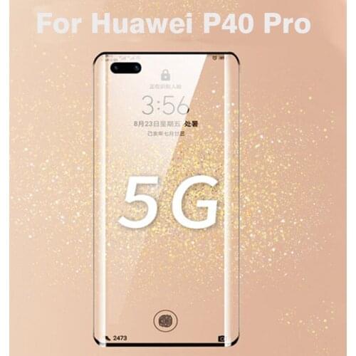 2PCS 3D Curved Tempered Glass For Huawei P40 Pro Full Screen Cover Explosion-proof Screen Protector Film For Huawei P40 Pro