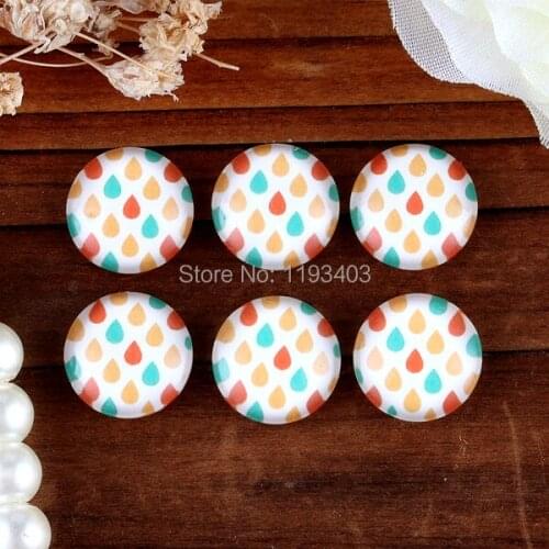 40PCS 12mm)/Round12mm 20mm 25mm 30mm Glass Cabochon DIY For jewelry finding Cameo Setting ,Dome Flat Back Beads-201-40