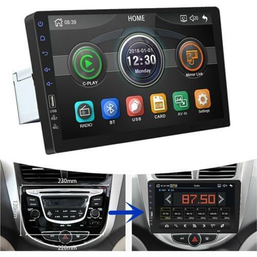 9Inch 1Din Car MP5 Player Press Screen FM Radio Bluetooth USB AUX Mirror Link
