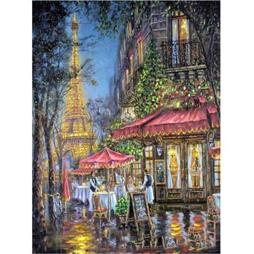 Diamond Embroidery Street View & Diamond Mosaic Rhinestone Picture Needle Cross-stitch kits Wall stickers