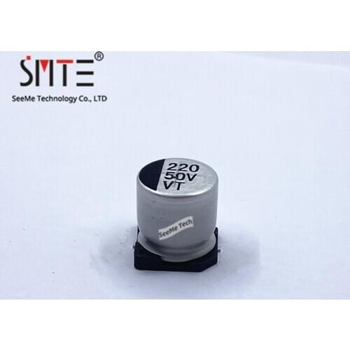 150pcs/lot 220mkf*50v SMD Aluminum Electrolytic Capacitor New and original