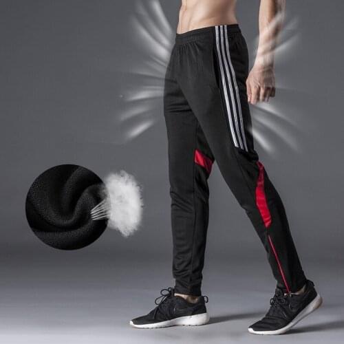 Mens Casual Sports Pants Pockets Loose Version Fitness Running Trousers Summer Football Workout Sweatpants Gym Cycling LongPant