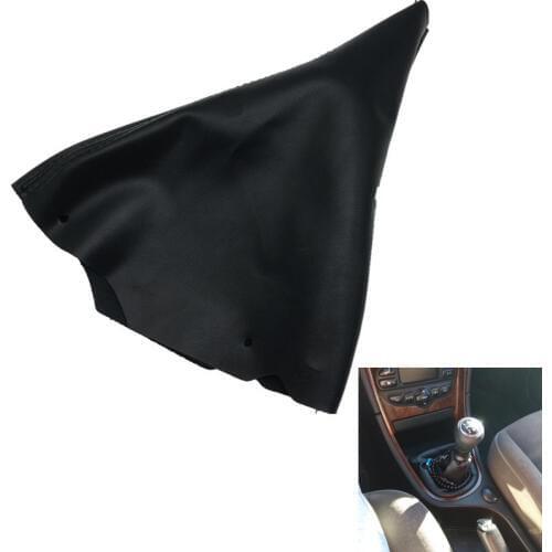 Black PU Leather Gear Shift Knob Gaiter Boot Cover Collar Case for Peugeot 307 SW CC 2003-2008 Car Styling Accessories