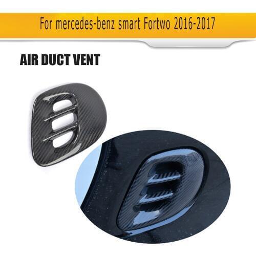 Carbon Fiber Air Tuyere Decoration Moulding Trim for Mercedes Benz Smart Fortwo 2 Door 2016 2017 Car Styling