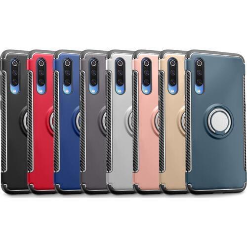For Xiaomi Redmi Pocophone F1 MIX2 2S MAX3 Note3 4A 4X 5 Note4 4X 5 5A 6 6X 7 9 Plus Fashion Magnetic Finger Shockproof Cover