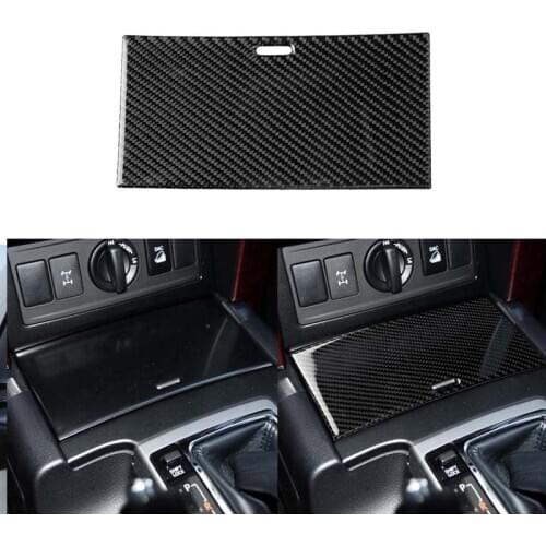 Carbon Fiber Center Console Cup Holder Cover Trim fit For Toyota Land Cruiser Prado