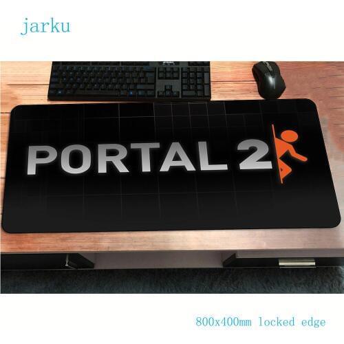 Portal 2 mouse pad 800x400x2mm gaming mousepad anime hot sales office notbook desk mat High-end padmouse games pc gamer mats