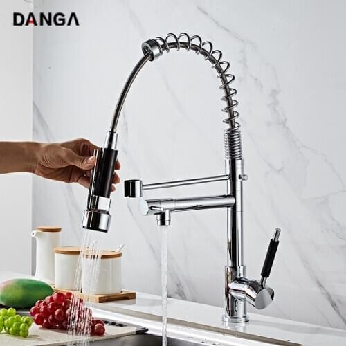 Kitchen Faucets Sink Tap Mixing Tap Water Purification Faucet Dual-purpose Spring Kitchen Faucet Pull-out Hot and Cold Mixer