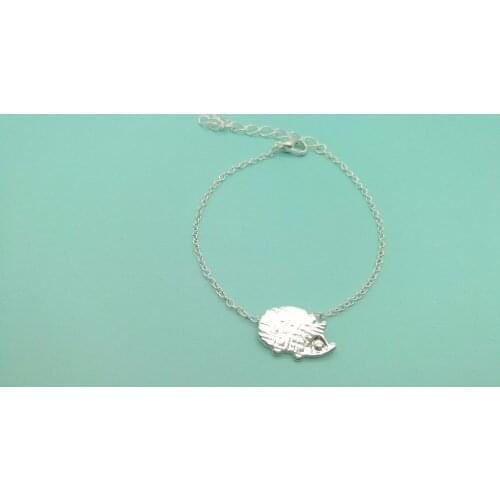 Cute Hedgehog Bracelet for Women Simple Cartoon Animal Porcupine Hedgepig Bracelets for Lady Gifts