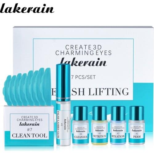 Lash Lift and Tint Kit Black Eyelash Lifting Lash & Brow Dye Lift Set KERATIN Eyelash Enhancer Perming Curling 10-Piece Set