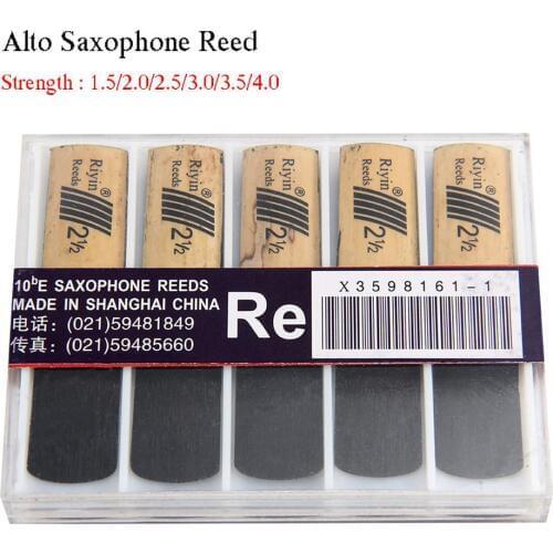 10pcs Saxophone Reed Set with Strength 1.5/2.0/2.5/3.0/3.5/4.0 for Alto Sax Reed Instrument Parts For Saxophone