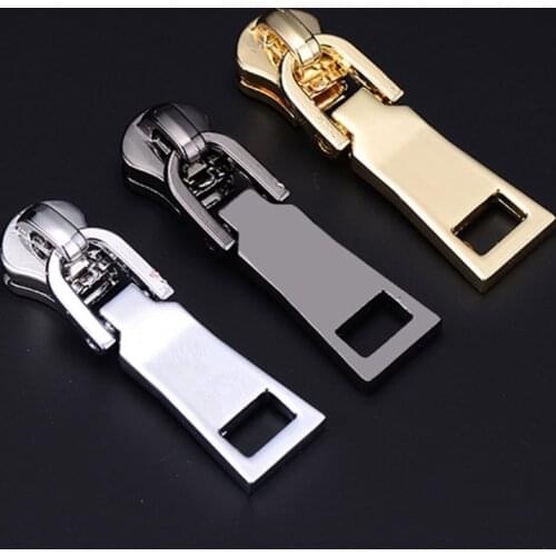 Metal Zipper Fixer Repair Replacement Pullers Kits Metal-Plated Zippers Sliders for Backpack Suitcase Jacket Bags Coat