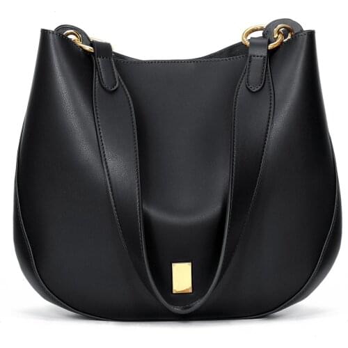 New Stylish Versatile Cross-body Bag Simple One-shoulder Underarm Bag Business Commuter Retro Bucket Bag Soft Handbag