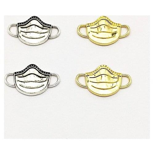 New arrival! 14x23mm 100pcs Zinc Alloy Mask shape charm for Hand Made Earrings DIY parts,Jewelry Findings & Components