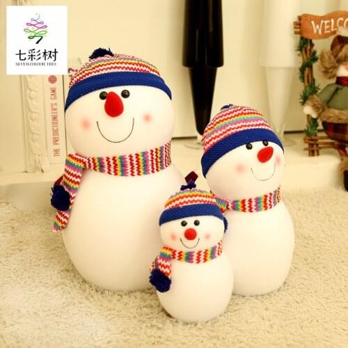 Snowman doll Christmas decorations snowman doll family of three scene layout decoration ornaments Christmas snowman