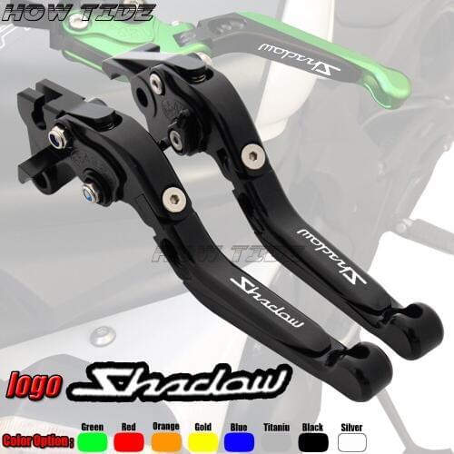 For HONDA Black Spirit 2014-2016 Foldable Extendable Brake Clutch Levers CNC Folding Extending Adjustable