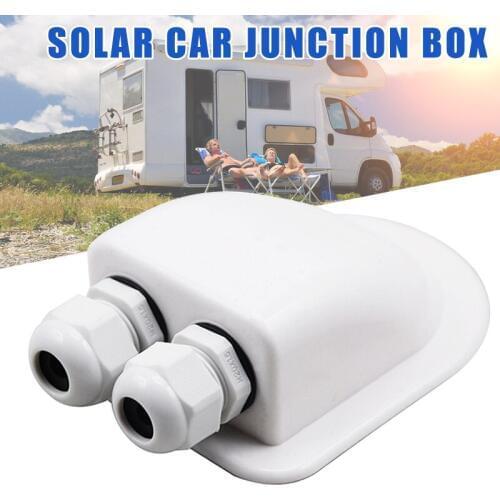 Roof Gland 2 Cable Entry for Solar Satellite Aerial Aircon Motorhome Caravan Boat M8617