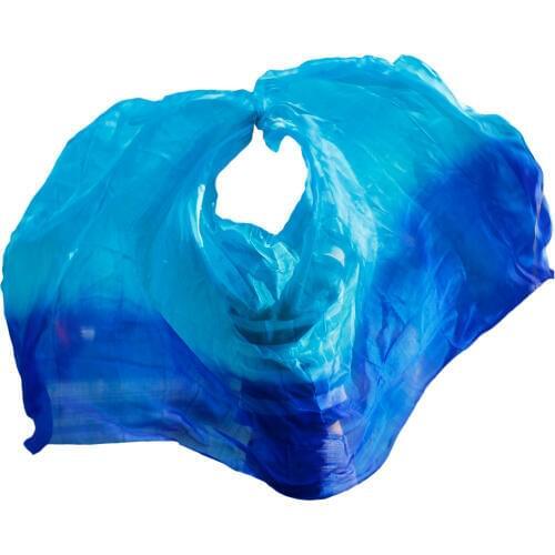 2019 New design women 100% real silk belly dance veil cheap belly dancing veils accessories yellow black rose white turquoise