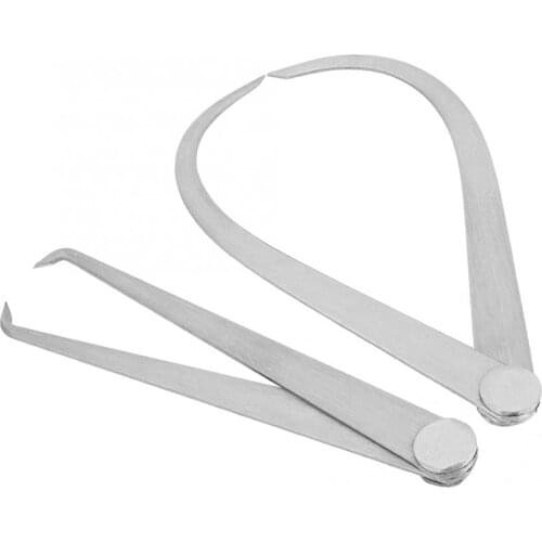 2Pcs 6" Mechanical Stainless Steel Joint Outside Inside Caliper Tableless Table Caliper Outer Inner Length Width Measuring Ruler