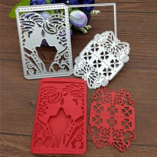 2pc Wedding Lover Bride Butterfly Metal Cutting Dies Scrapbook card invitation paper craft party decor embossing stencil cutter