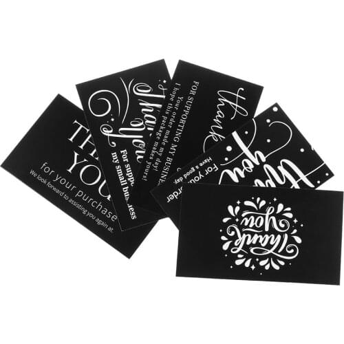 DIY Packaging Online Retail Thank You Cards For Supporting My Small Business Greeting Cardstock Appreciation Labels