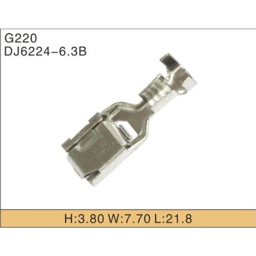 Free shipping 100pcs auto car splices wire terminal G220 crimp loose pins terminal DJ6224-6.3B