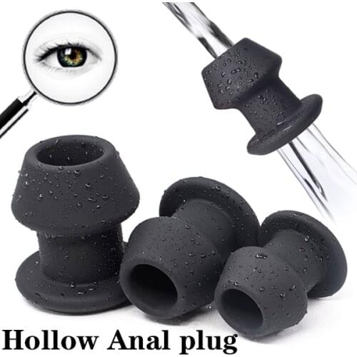 Large Hollow Anal Plug Dildo Butt Plug Prostate Massage Vaginal Dilator Anal Speculum Flushing Enema Adult Snal Sex Anus Toy