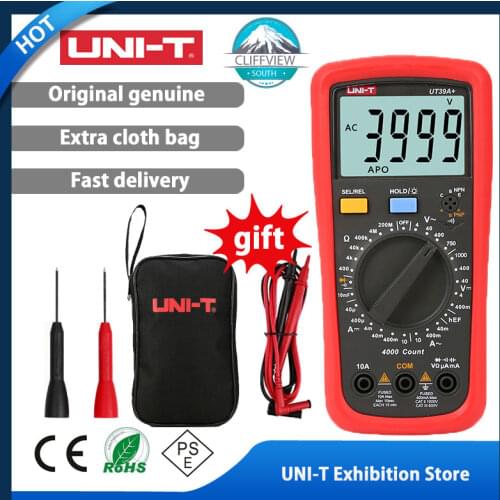 UNI-T UT39A+ UT39C+ UT39E+ Digital Multimeter Auto Range With LCD Backlight Data Hold Multimetro tester