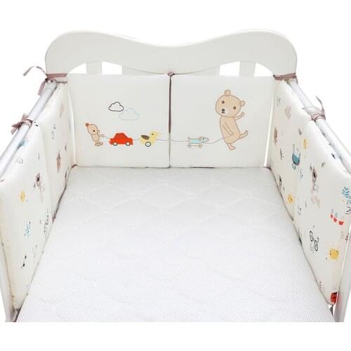 Kids Bed Bumper Baby Cot Protector Newborns Crib Cotton Bumpers Baby Bedding Set Pillow Soft Cushion Children Room Decoration