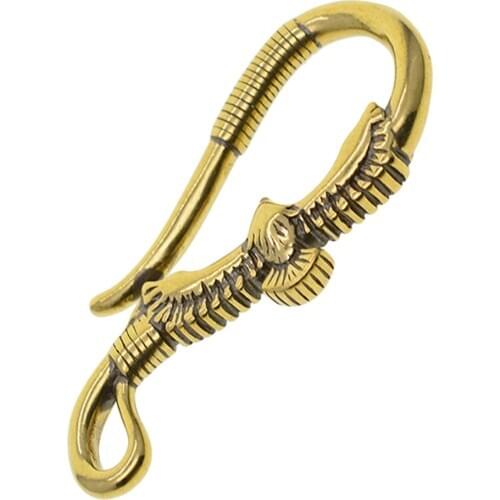 Phoenix Brass Key Chain Hook Biker Wallet Fob Clip Motorcycle Ring