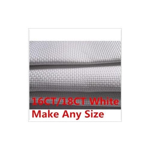 100X100cm Aida Cloth Fabric Cross Stitch Canvas 16CT OR 18CT