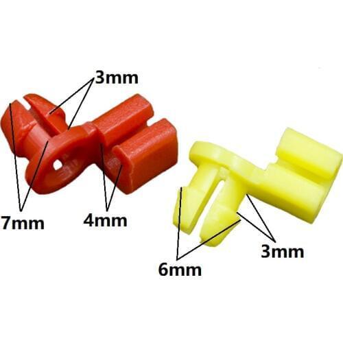 KA LI LI Car Left Right Door Side Lock Latch Rod 4mm Size Clip Plastic Retainers