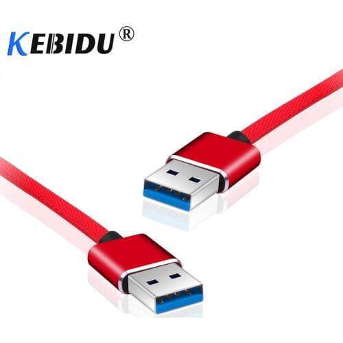 KEBIDU USB 2.0 Male to Male Data Cable Type A USB to USB Extension Cable USB 2.0 Type A Male to USB Male Adapter for Hard Disk