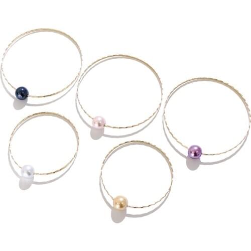 KOMI Diameter 7-9 CM Hawaii Samoa Marshall Polynesian Pohnpei Chuuk Glass Pearl Heart Pineapple Charm Man Woman Bracelet Bangle