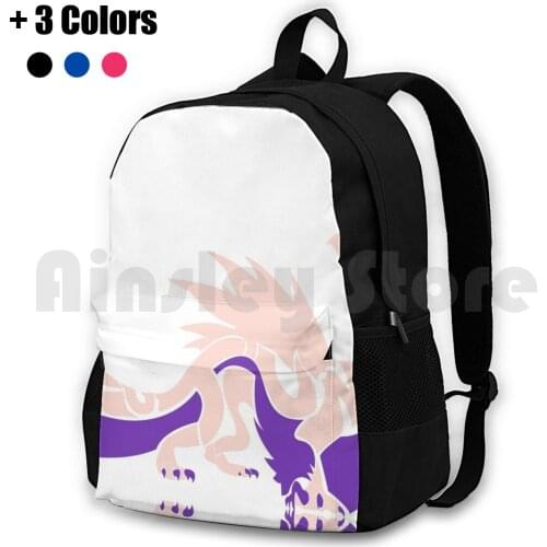 Mizutsune Two-Color Typography Outdoor Hiking Backpack Riding Climbing Sports Bag Monster Hunter Video Games Gaming