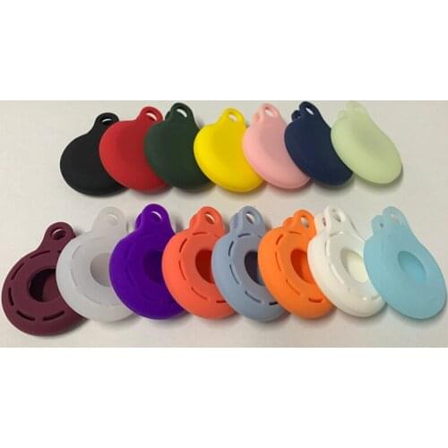 Soft Silicone Protective Case Shell For Airtgas Cover Hangable Keychain Tracker Protection Sleeve for Airtag Tracking Device