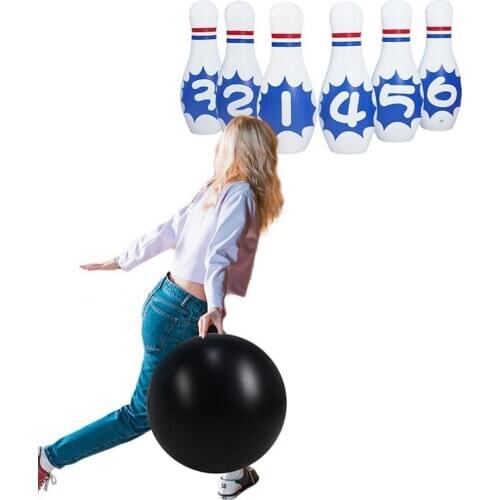 PVC Inflatable Bowling Ball Bowling Toy Set Inflatable Bowling Balls Funny Colorful Outdoor And Indoor Toys For Kids
