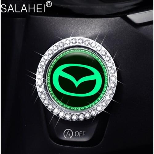 1PCS Car Engine Start Stop Button Cover Ring Lgnition Sticker For Mazda 2 3 5 6 CX-3 CX-4 CX-5 CX5 CX-7 CX-8 CX-9 Atenza Axela