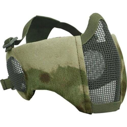 Outdoor Mesh Tactical Field Mask Halloween Party CS Wargame Army Hunting Cycling Protective Airsoft Paintball Half Face Masks