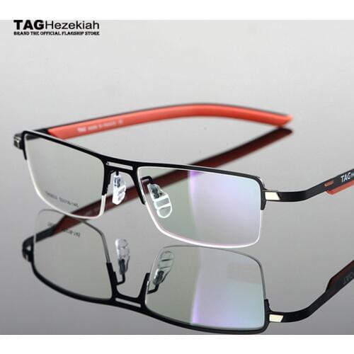 2020 TAG Hezekiah eyeglass frames for men lightweight half frame myopia frames and women Elasticized leg frame goggles computer